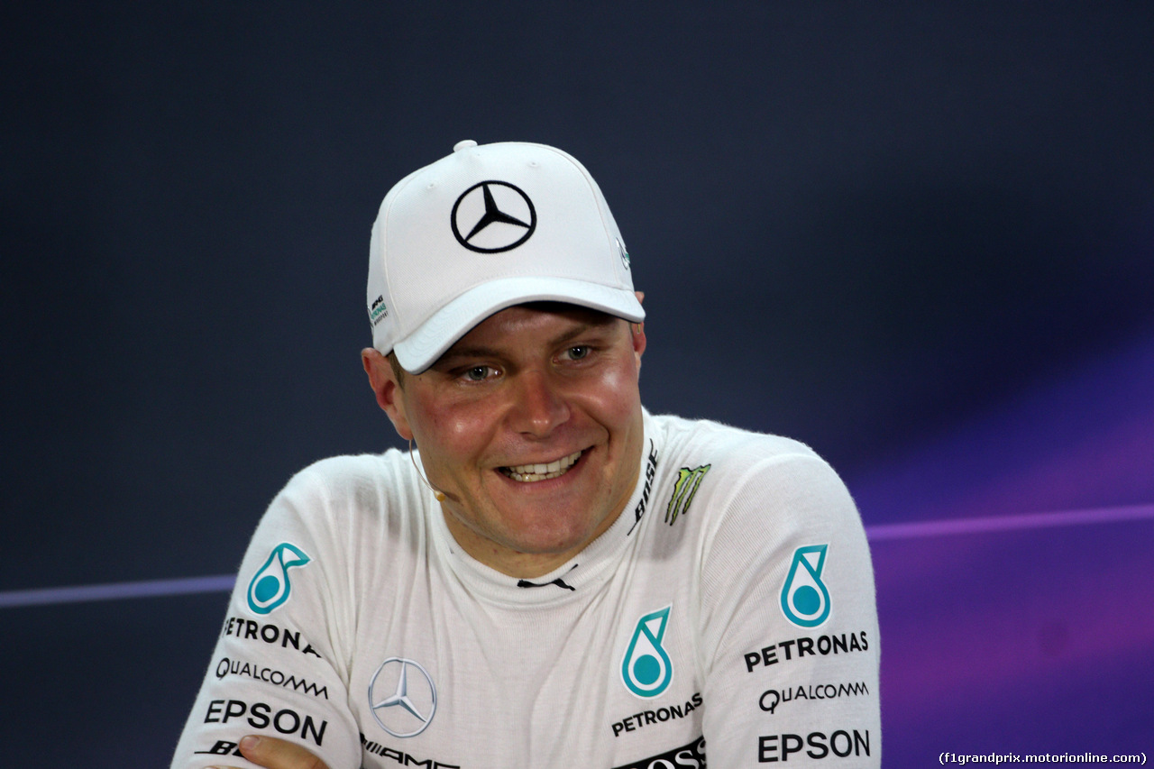 GP BAHRAIN, 15.04.2017 - Qualifiche, Conferenza Stampa, Valtteri Bottas (FIN) Mercedes AMG F1 W08