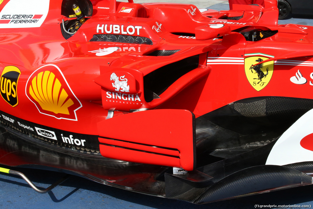 GP BAHRAIN, 13.04.2017 - Ferrari SF70H, detail