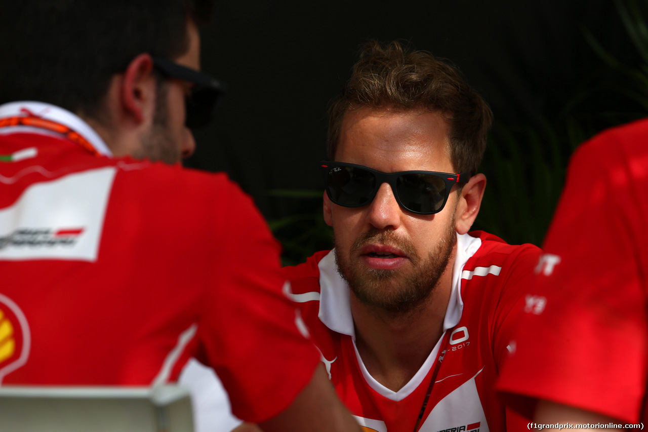 GP BAHRAIN, 13.04.2017 - Sebastian Vettel (GER) Ferrari SF70H