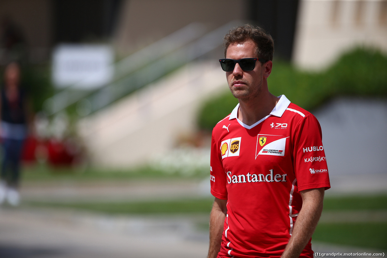 GP BAHRAIN, 14.04.2017 - Sebastian Vettel (GER) Ferrari SF70H