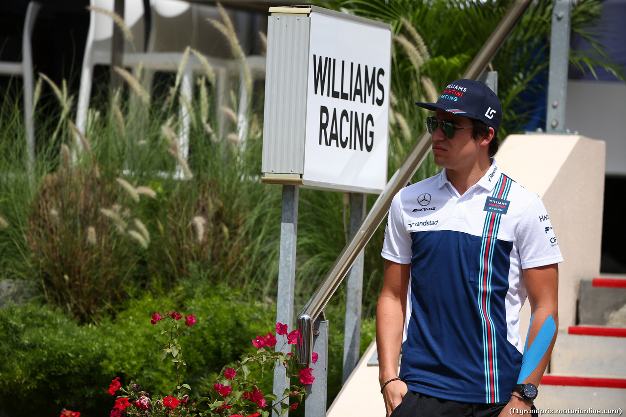 GP BAHRAIN, 14.04.2017 - Lance Stroll (CDN) Williams FW40