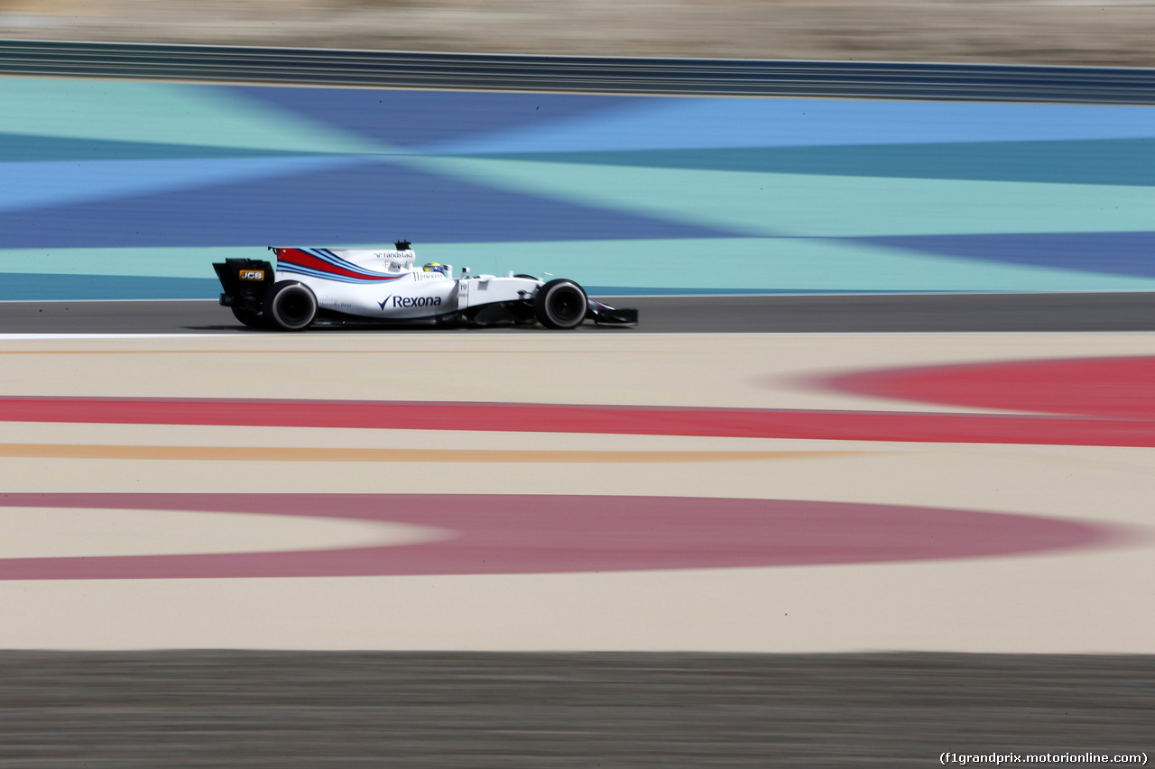 GP BAHRAIN, 14.04.2017 - Prove Libere 1, Felipe Massa (BRA) Williams FW40