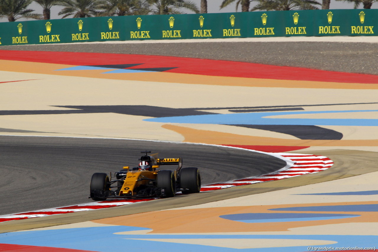 GP BAHRAIN, 14.04.2017 - Prove Libere 1, Nico Hulkenberg (GER) Renault Sport F1 Team RS17