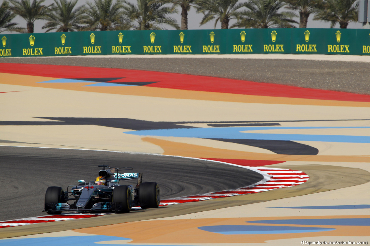 GP BAHRAIN, 14.04.2017 - Prove Libere 1, Lewis Hamilton (GBR) Mercedes AMG F1 W08