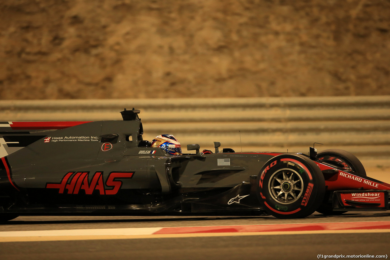 GP BAHRAIN, 14.04.2017 - Prove Libere 2, Romain Grosjean (FRA) Haas F1 Team VF-17