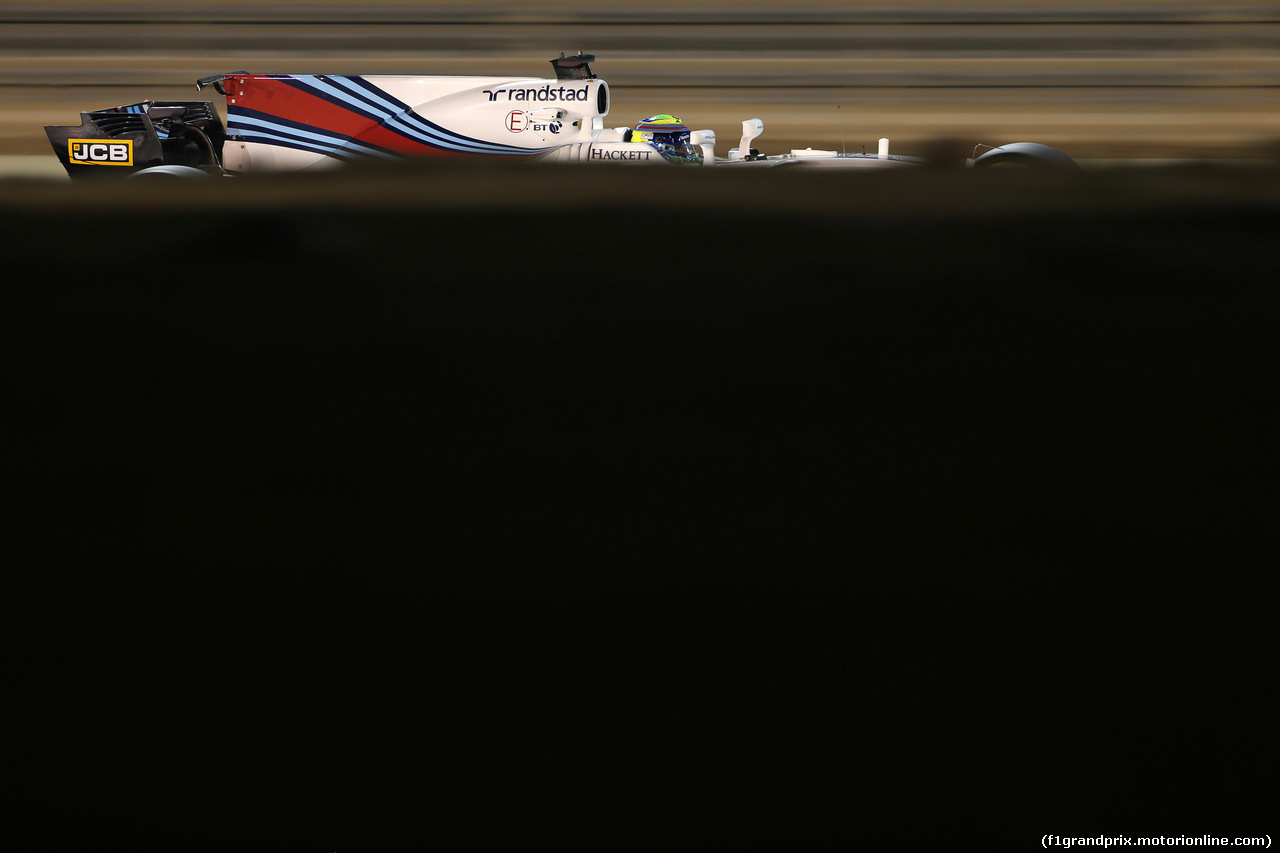 GP BAHRAIN, 14.04.2017 - Prove Libere 2, Felipe Massa (BRA) Williams FW40