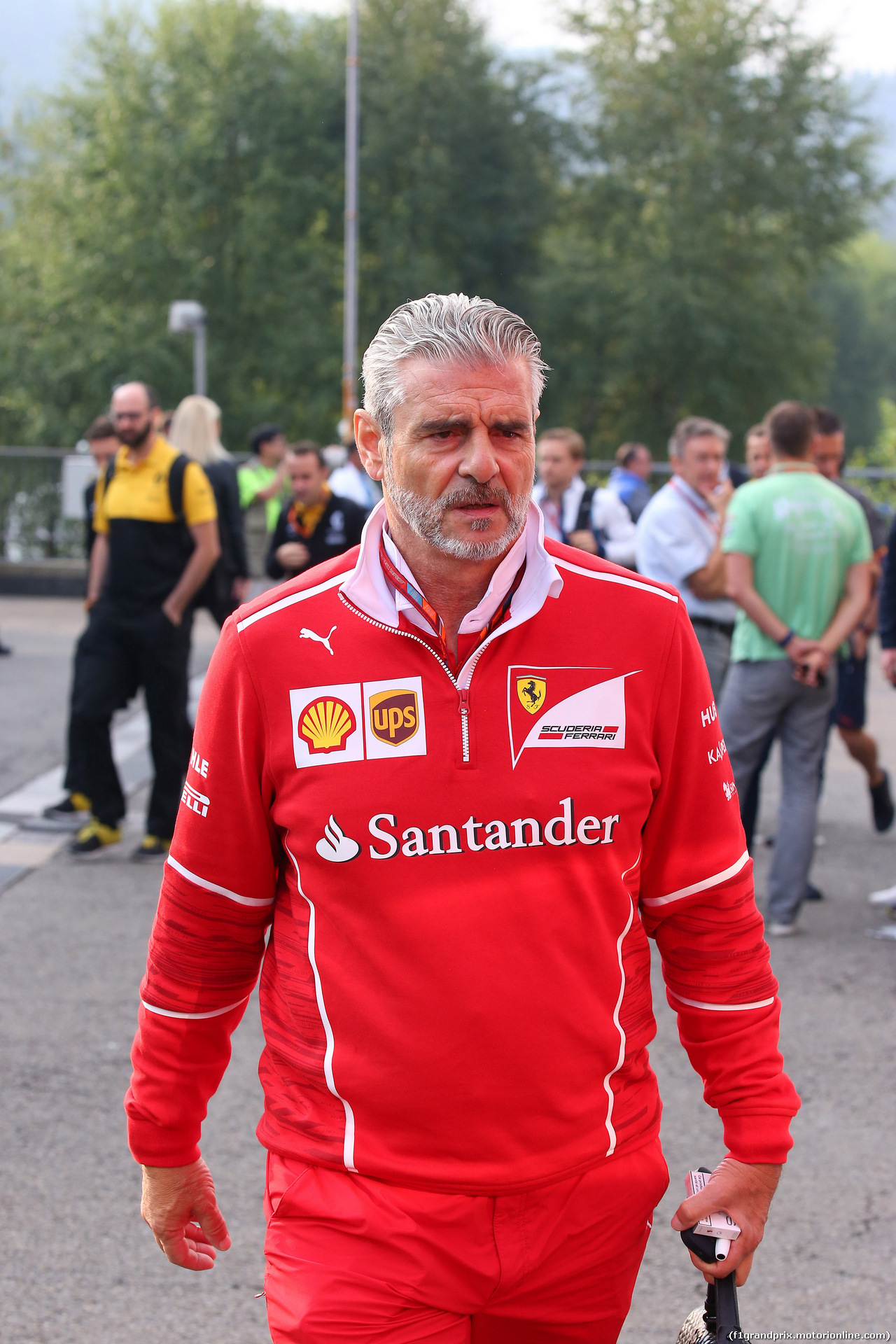 GP BELGIO, 27.08.2017 - Maurizio Arrivabene (ITA) Ferrari Team Principal
