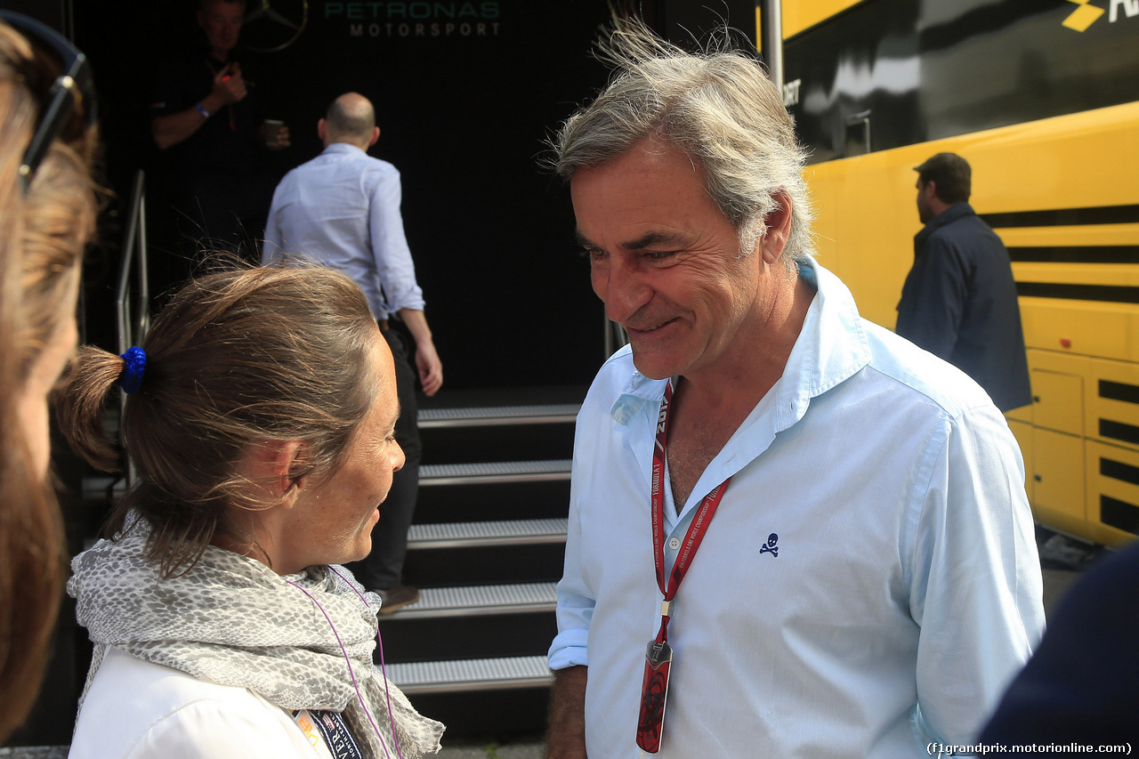 GP BELGIO, 27.08.2017 - Vanina Ickx (BEL) e Carlos Sainz (ESP) WRC Champion former
