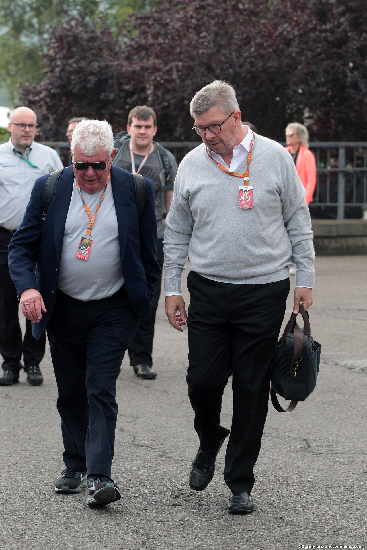 GP BELGIO, 27.08.2017 - Ross Brawn (GBR) Formula One Managing Director of Motorsports (R)