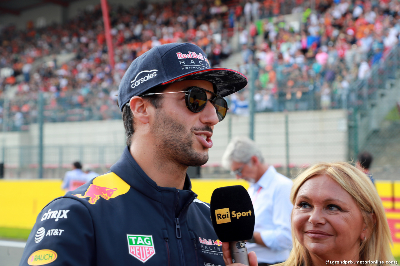 GP BELGIO, 27.08.2017 -  Daniel Ricciardo (AUS) Red Bull Racing RB13