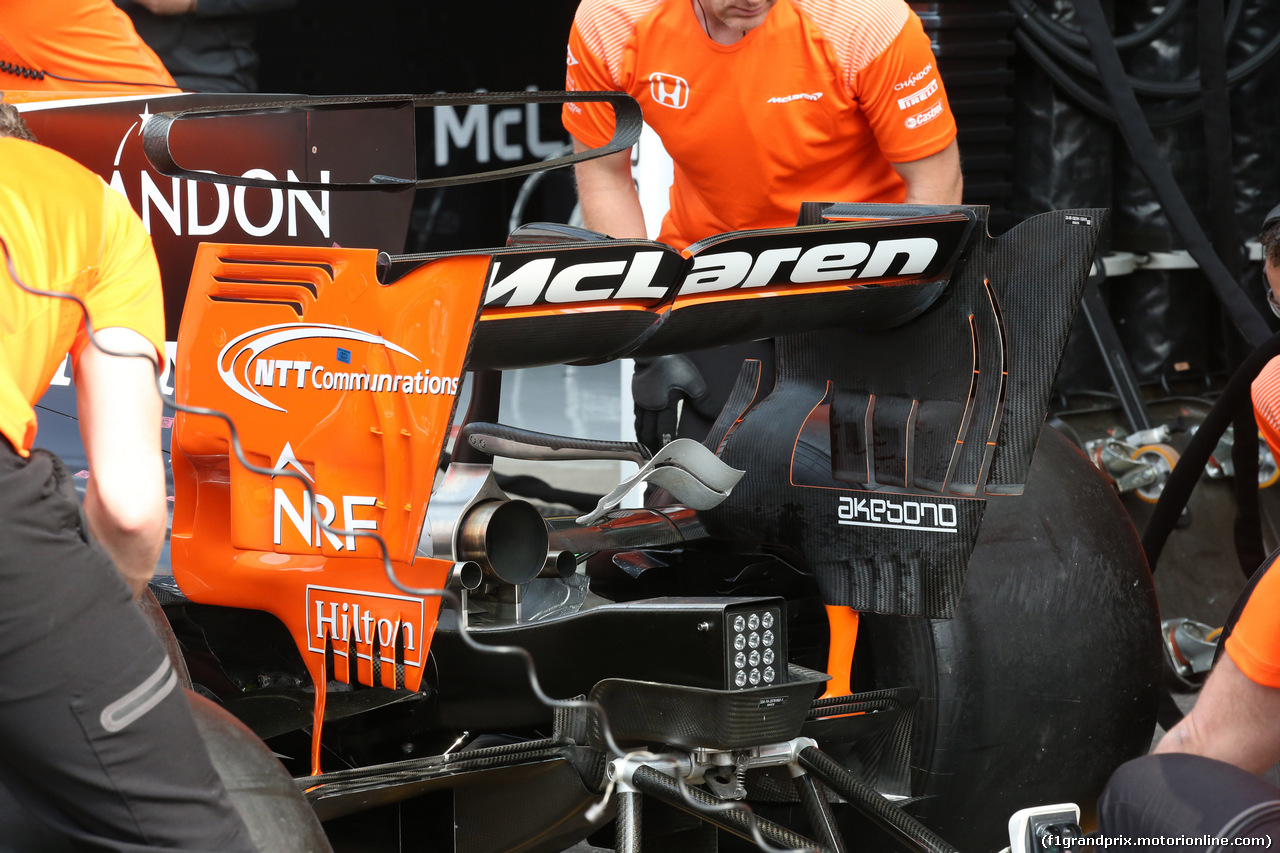 GP BELGIO, 27.08.2017 -  McLaren MCL32, detail