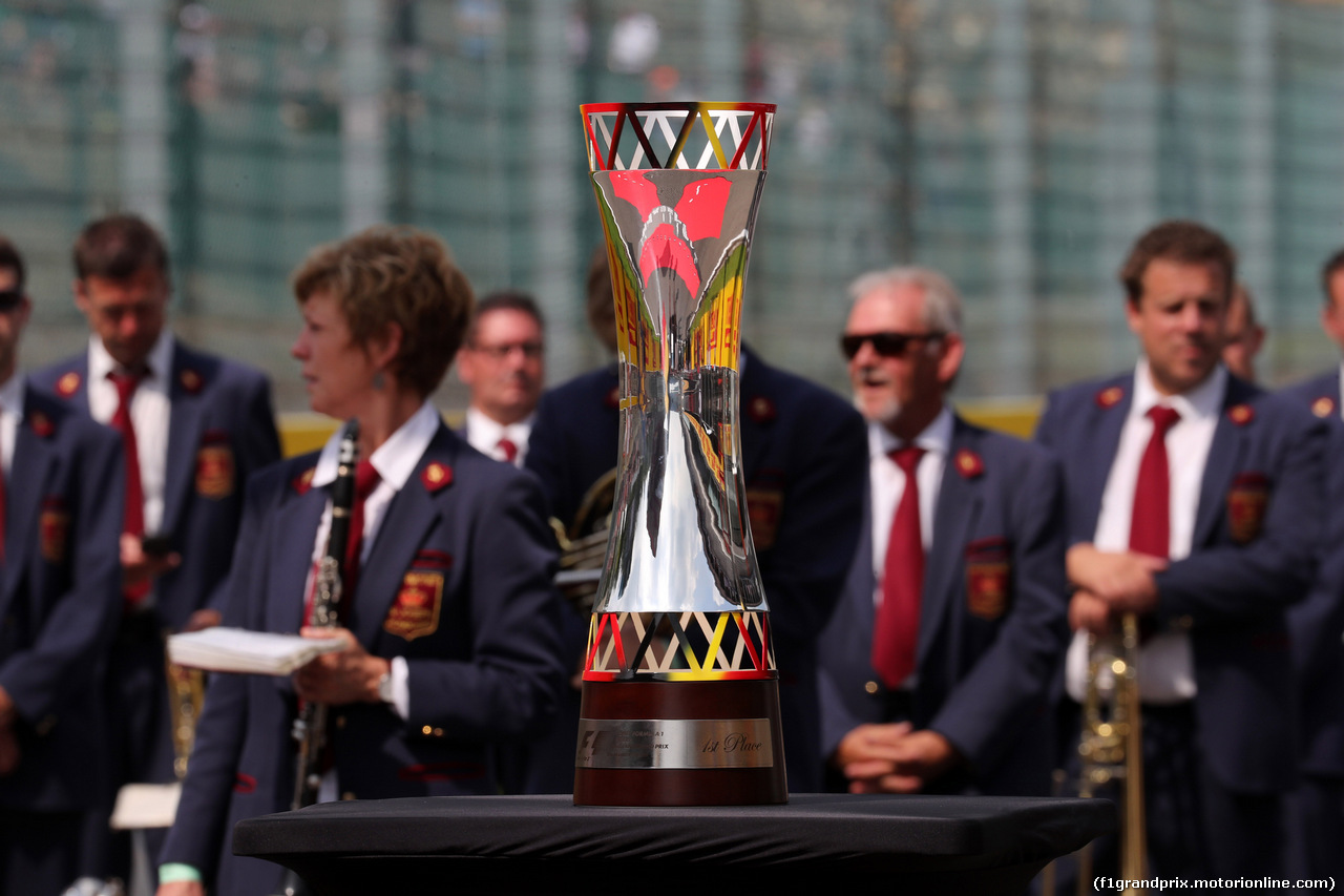 GP BELGIO, 27.08.2017 -  Gara, The trophy
