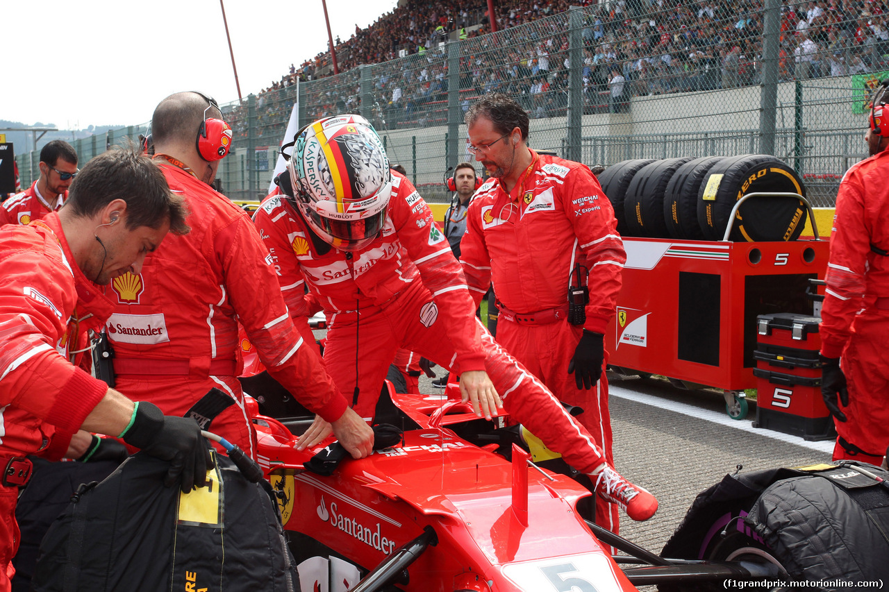 GP BELGIO, 27.08.2017 -  Gara, Sebastian Vettel (GER) Ferrari SF70H
