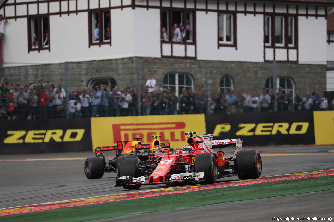 GP BELGIO, 27.08.2017 -  Gara, Kimi Raikkonen (FIN) Ferrari SF70H