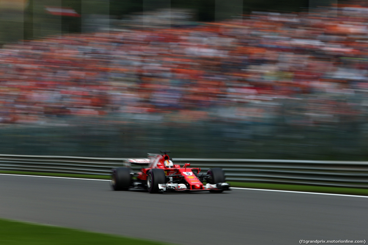 GP BELGIO, 27.08.2017 -  Gara, Sebastian Vettel (GER) Ferrari SF70H