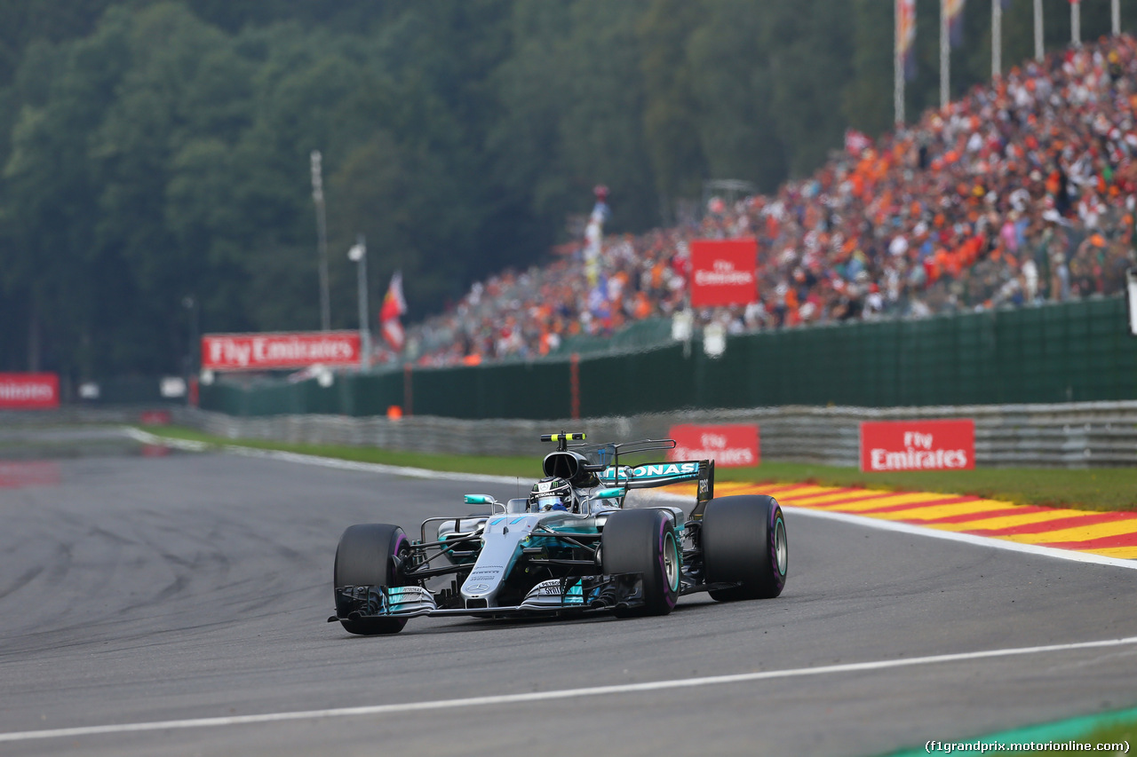 GP BELGIO, 27.08.2017 -  Gara, Valtteri Bottas (FIN) Mercedes AMG F1 W08