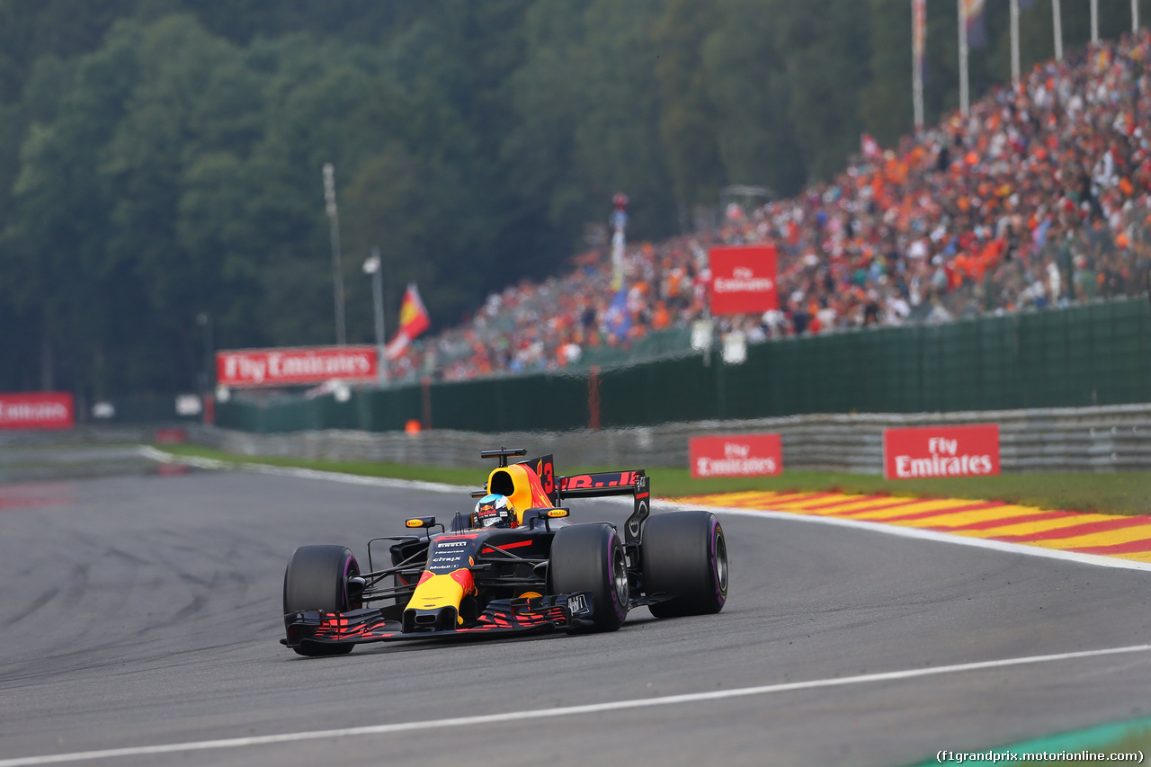 GP BELGIO, 27.08.2017 -  Gara, Daniel Ricciardo (AUS) Red Bull Racing RB13