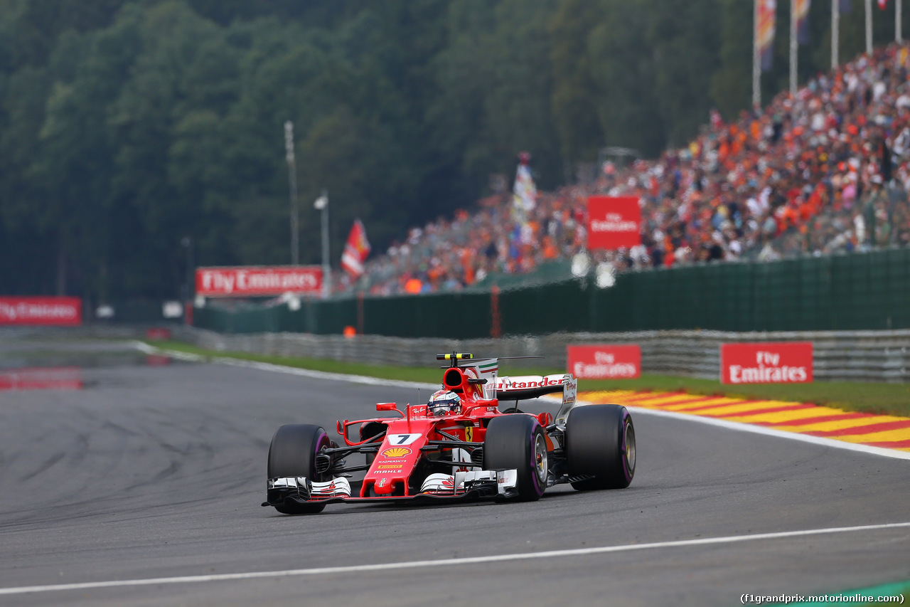 GP BELGIO, 27.08.2017 -  Gara, Kimi Raikkonen (FIN) Ferrari SF70H