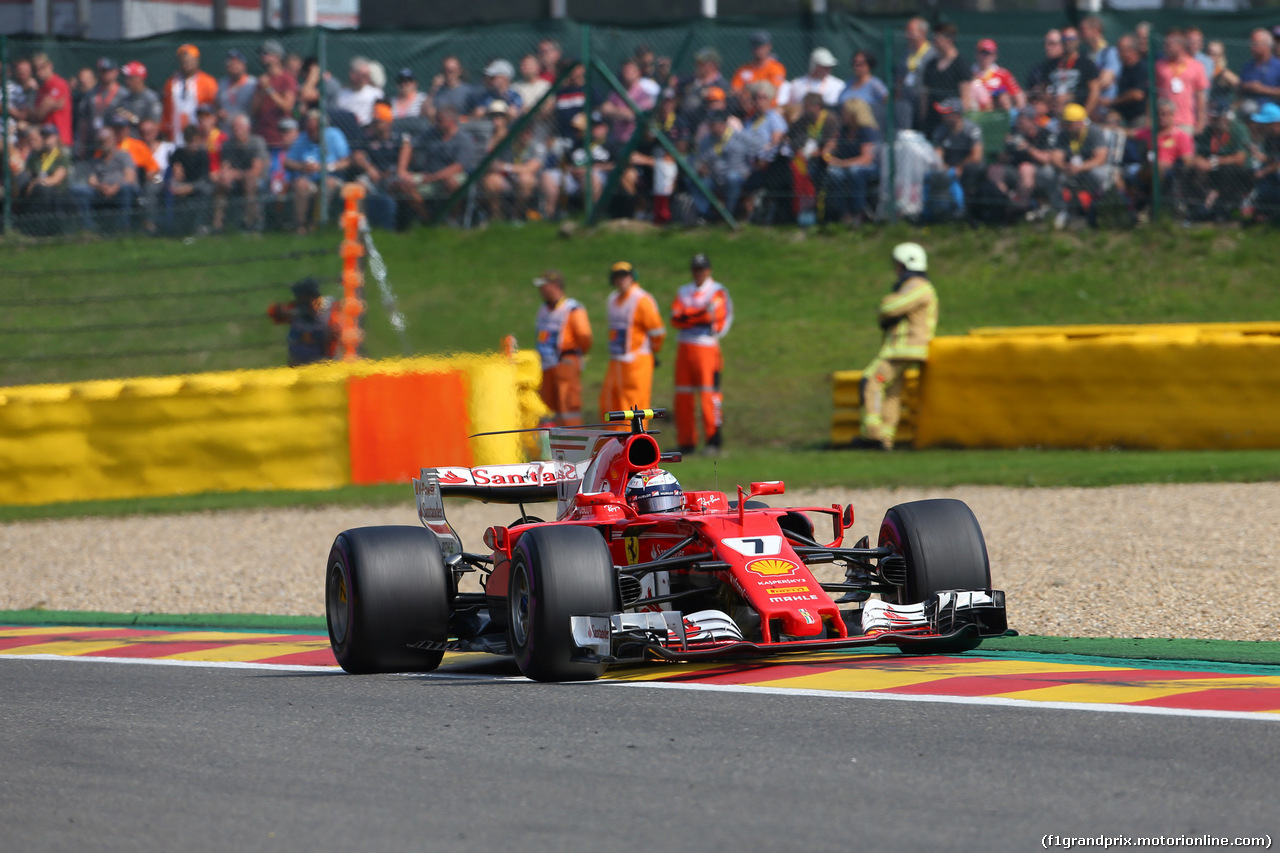 GP BELGIO, 27.08.2017 -  Gara, Kimi Raikkonen (FIN) Ferrari SF70H
