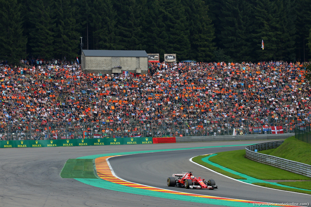 GP BELGIO, 27.08.2017 -  Gara, Sebastian Vettel (GER) Ferrari SF70H