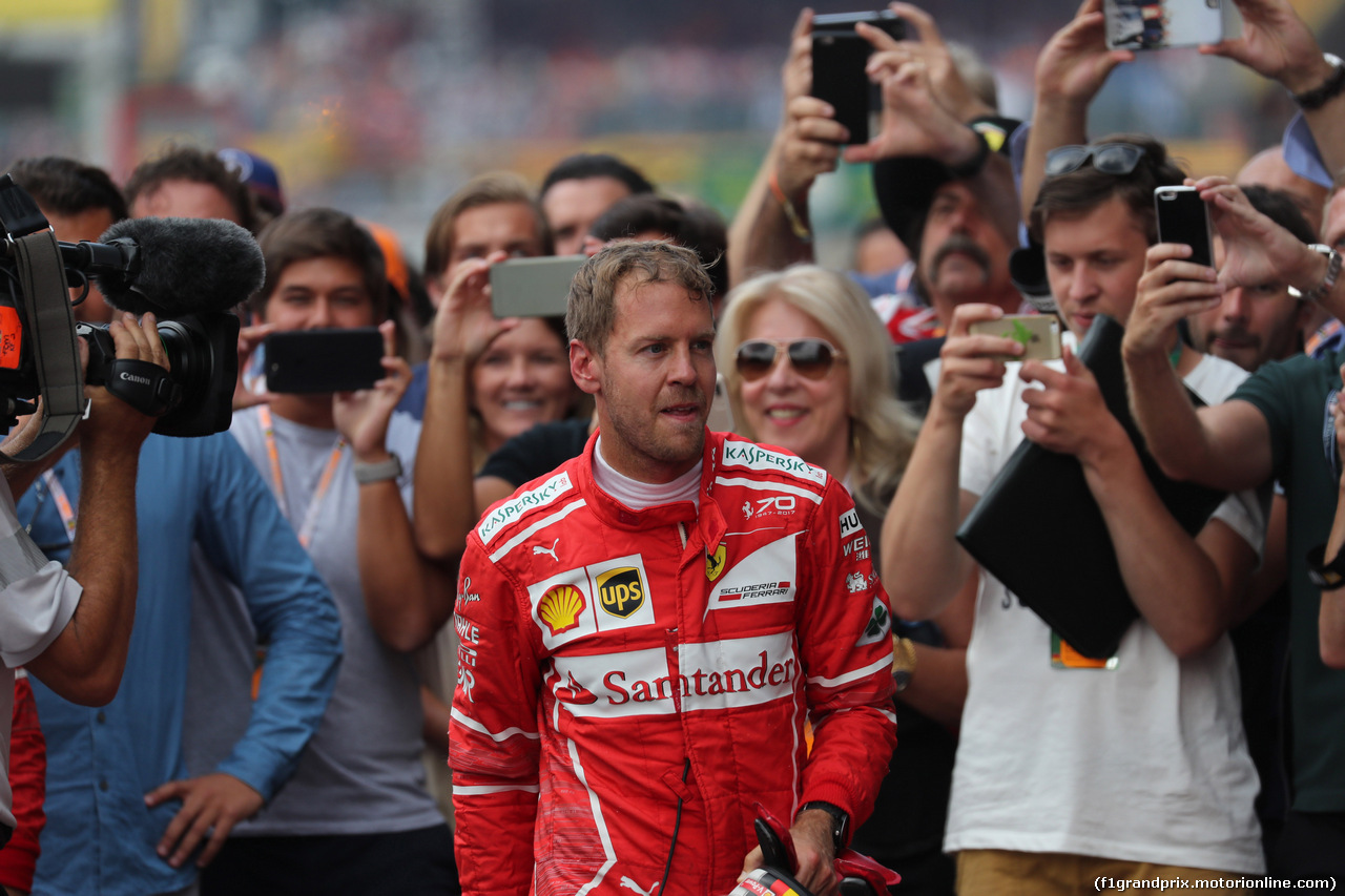 GP BELGIO, 27.08.2017 -  Gara, 2nd place Sebastian Vettel (GER) Ferrari SF70H
