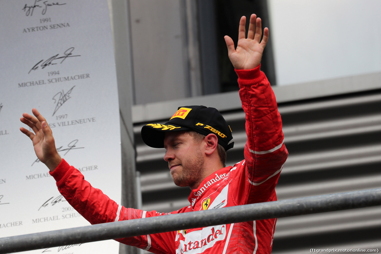 GP BELGIO, 27.08.2017 -  Gara, 2nd place Sebastian Vettel (GER) Ferrari SF70H