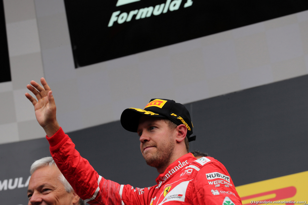 GP BELGIO, 27.08.2017 -  Gara, 2nd place Sebastian Vettel (GER) Ferrari SF70H