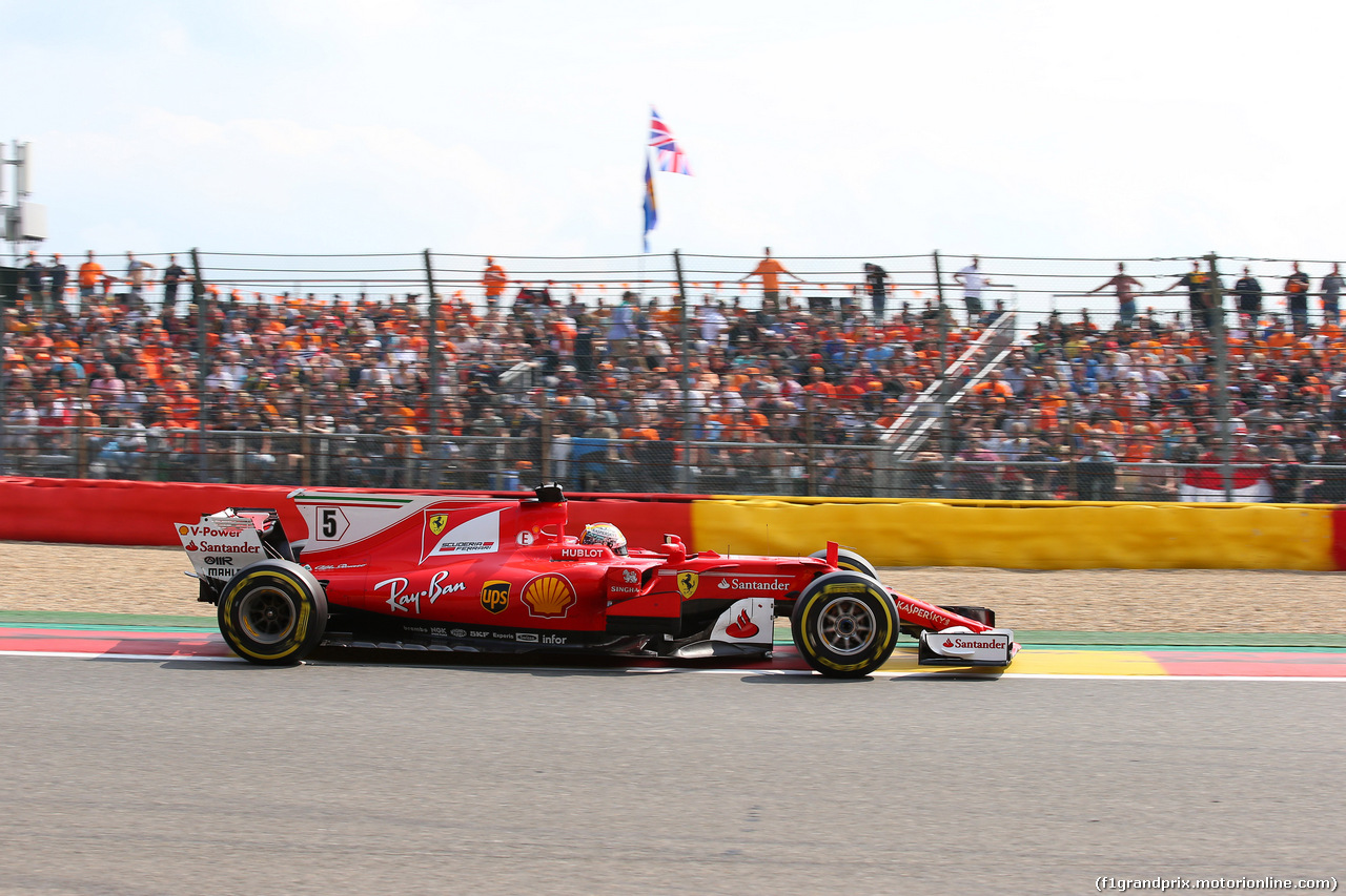 GP BELGIO, 27.08.2017 -  Gara, Sebastian Vettel (GER) Ferrari SF70H