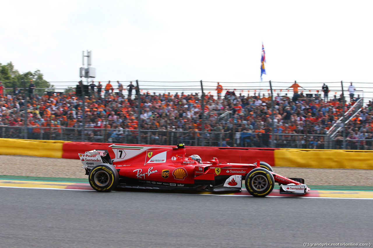 GP BELGIO, 27.08.2017 -  Gara, Kimi Raikkonen (FIN) Ferrari SF70H