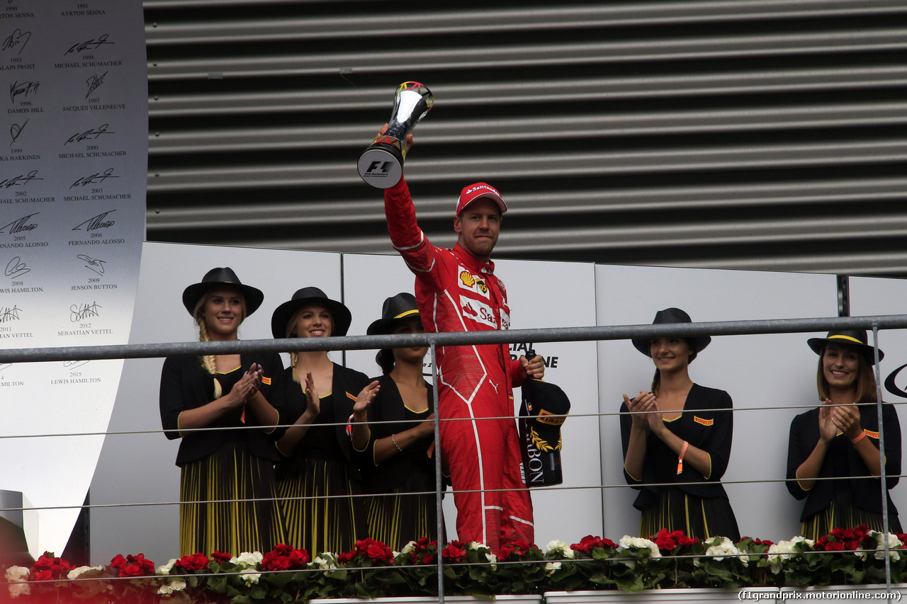 GP BELGIO, 27.08.2017 -  Gara, 2nd place Sebastian Vettel (GER) Ferrari SF70H