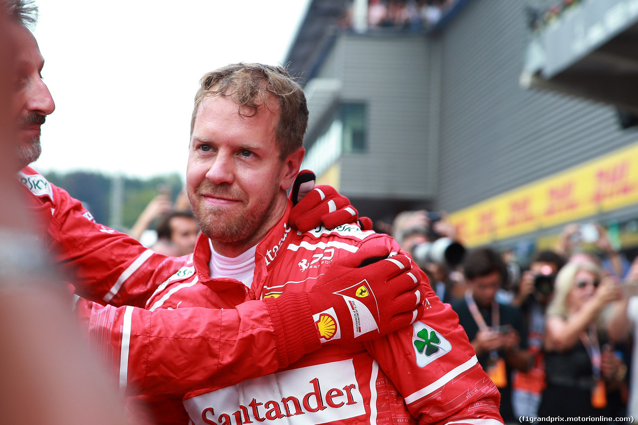 GP BELGIO, 27.08.2017 -  Gara, Sebastian Vettel (GER) Ferrari SF70H