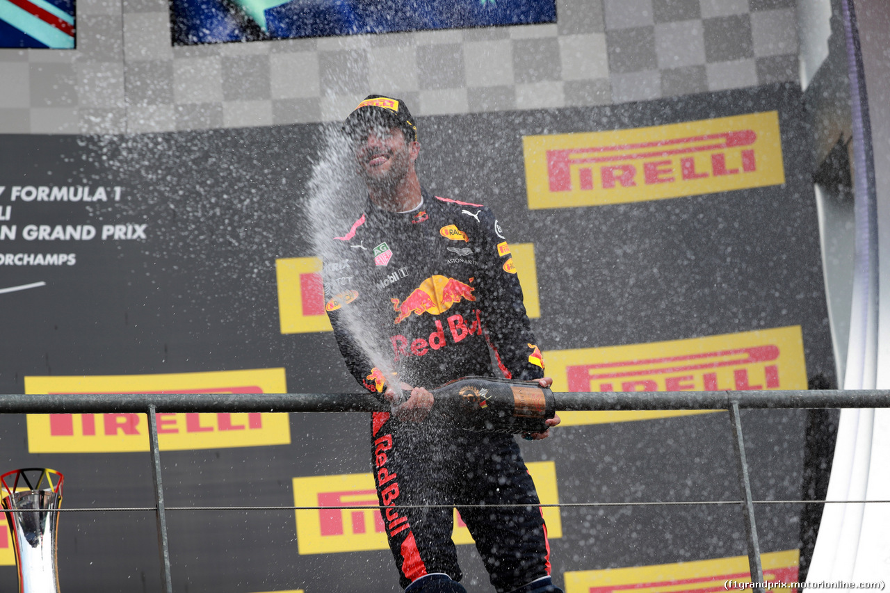 GP BELGIO, 27.08.2017 -  Gara, 3rd place Daniel Ricciardo (AUS) Red Bull Racing RB13