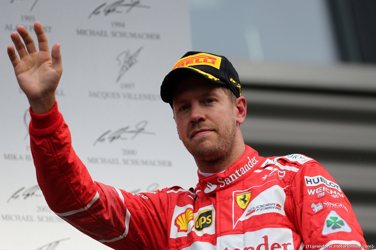 GP BELGIO, 27.08.2017 -  Gara, 2nd place Sebastian Vettel (GER) Ferrari SF70H