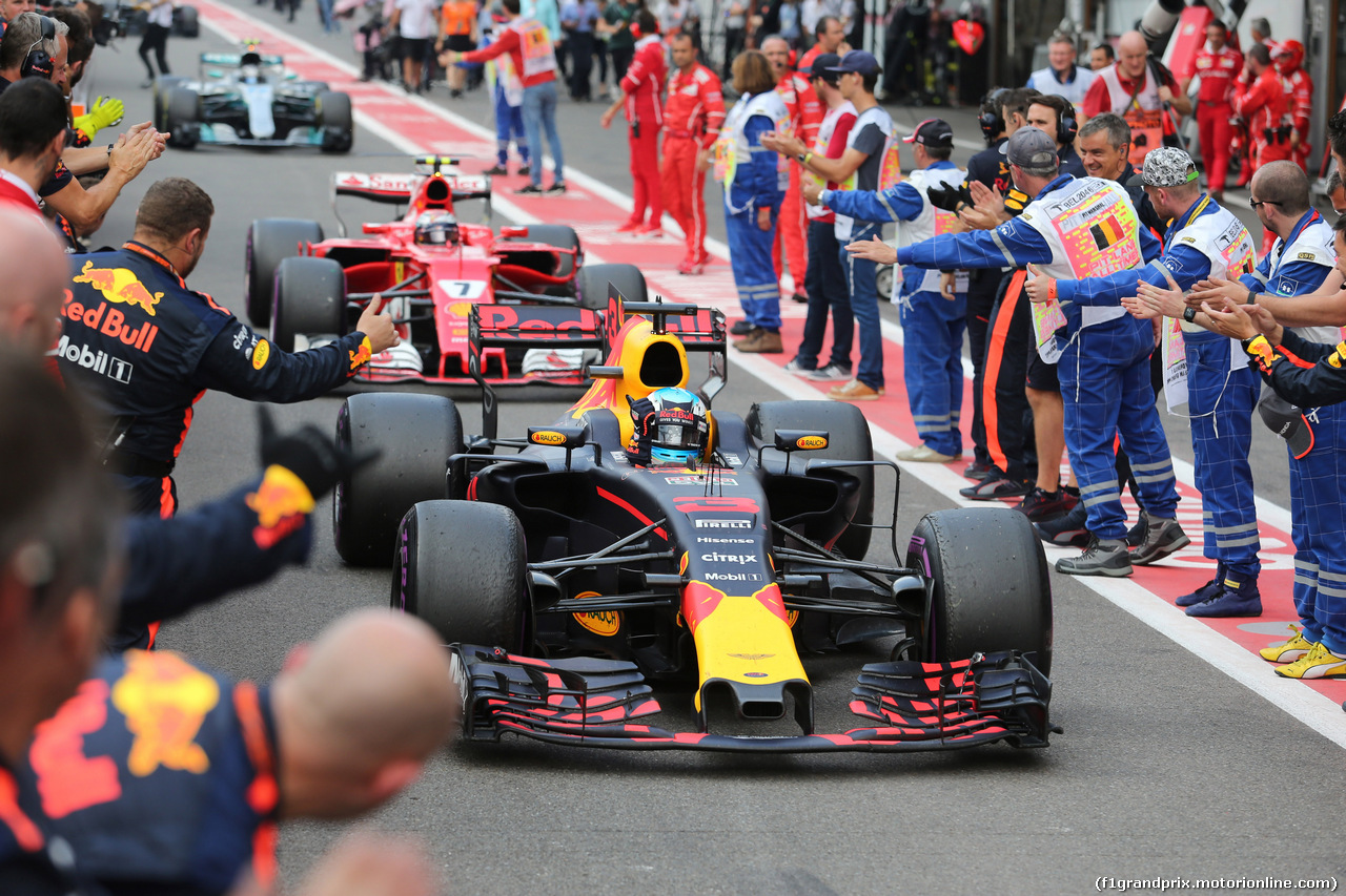 GP BELGIO, 27.08.2017 -  Gara, 3rd place Daniel Ricciardo (AUS) Red Bull Racing RB13