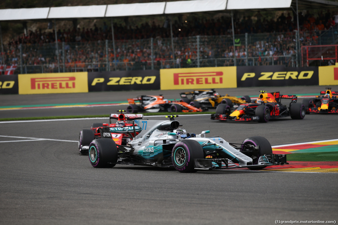 GP BELGIO, 27.08.2017 -  Gara, Valtteri Bottas (FIN) Mercedes AMG F1 W08