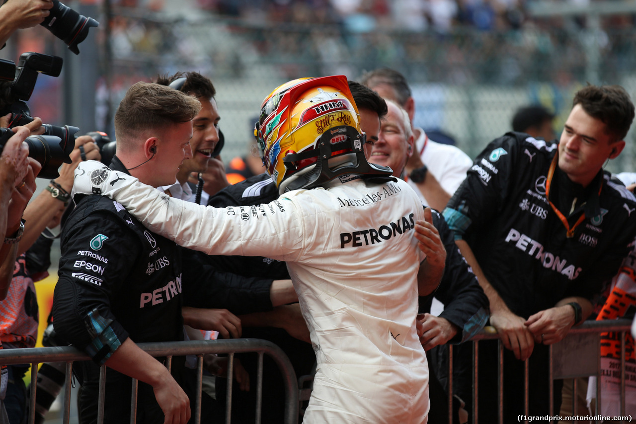 GP BELGIO, 27.08.2017 -  Gara, Lewis Hamilton (GBR) Mercedes AMG F1 W08 vincitore