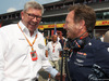 GP BELGIO, 27.08.2017 -  Gara, Ross Brawn (GBR) Formula One Managing Director of Motorsports e Christian Horner (GBR), Red Bull Racing, Sporting Director
