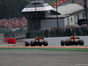 GP BELGIO, 27.08.2017 -  Gara, Max Verstappen (NED) Red Bull Racing RB13 retires from the race in front of Daniel Ricciardo (AUS) Red Bull Racing RB13