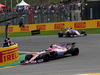 GP BELGIO, 27.08.2017 -  Gara, Esteban Ocon (FRA) Sahara Force India F1 VJM10 davanti a Sergio Perez (MEX) Sahara Force India F1 VJM010