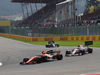 GP BELGIO, 27.08.2017 -  Gara, Stoffel Vandoorne (BEL) McLaren MCL32 davanti a Esteban Ocon (FRA) Sahara Force India F1 VJM10