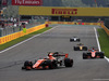 GP BELGIO, 27.08.2017 -  Gara, Stoffel Vandoorne (BEL) McLaren MCL32 davanti a Fernando Alonso (ESP) McLaren MCL32