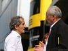 GP BELGIO, 27.08.2017 -  Gara, Alain Prost (FRA) Renault Sport F1 Team Special Advisor e Jerome Stoll (FRA) Renault Sport F1 President