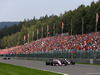 GP BELGIO, 27.08.2017 -  Gara, Sergio Perez (MEX) Sahara Force India F1 VJM010 e Kevin Magnussen (DEN) Haas F1 Team VF-17