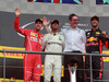 GP BELGIO, 27.08.2017 -  Gara, 1st place Lewis Hamilton (GBR) Mercedes AMG F1 W08, 2nd place Sebastian Vettel (GER) Ferrari SF70H e 3rd place Daniel Ricciardo (AUS) Red Bull Racing RB13
