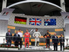 GP BELGIO, 27.08.2017 -  Gara, 1st place Lewis Hamilton (GBR) Mercedes AMG F1 W08, 2nd place Sebastian Vettel (GER) Ferrari SF70H e 3rd place Daniel Ricciardo (AUS) Red Bull Racing RB13