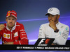 GP BELGIO, 27.08.2017 -  Gara, Conferenza Stampa, Sebastian Vettel (GER) Ferrari SF70H e Lewis Hamilton (GBR) Mercedes AMG F1 W08