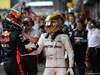 GP BELGIO, 27.08.2017 -  Gara, 3rd place Daniel Ricciardo (AUS) Red Bull Racing RB13 e Lewis Hamilton (GBR) Mercedes AMG F1 W08 vincitore