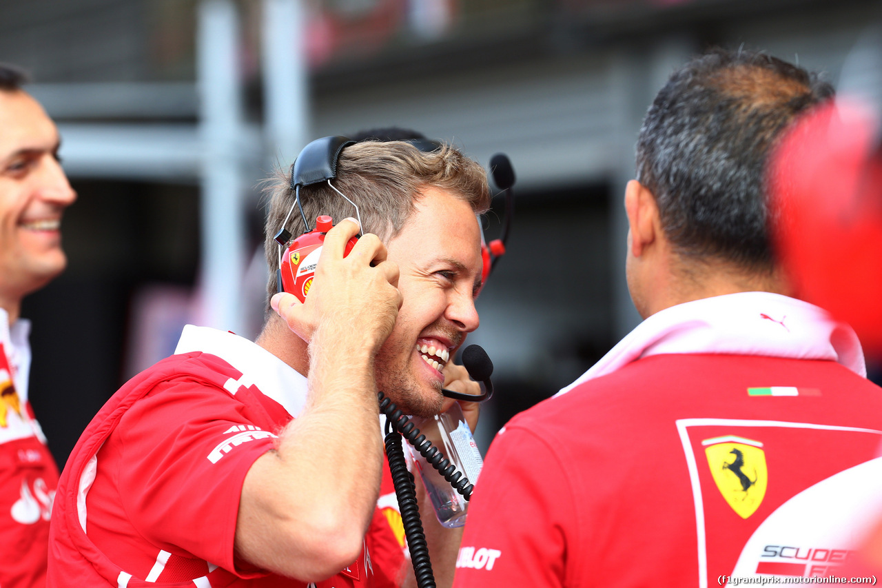 GP BELGIO, 24.08.2017 - Sebastian Vettel (GER) Ferrari SF70H