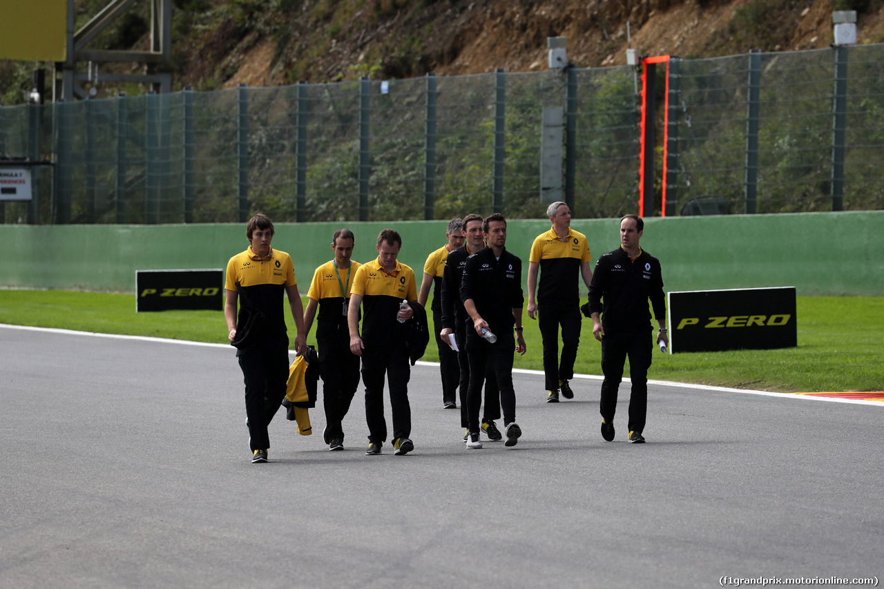 GP BELGIO, 24.08.2017 - Jolyon Palmer (GBR) Renault Sport F1 Team RS17