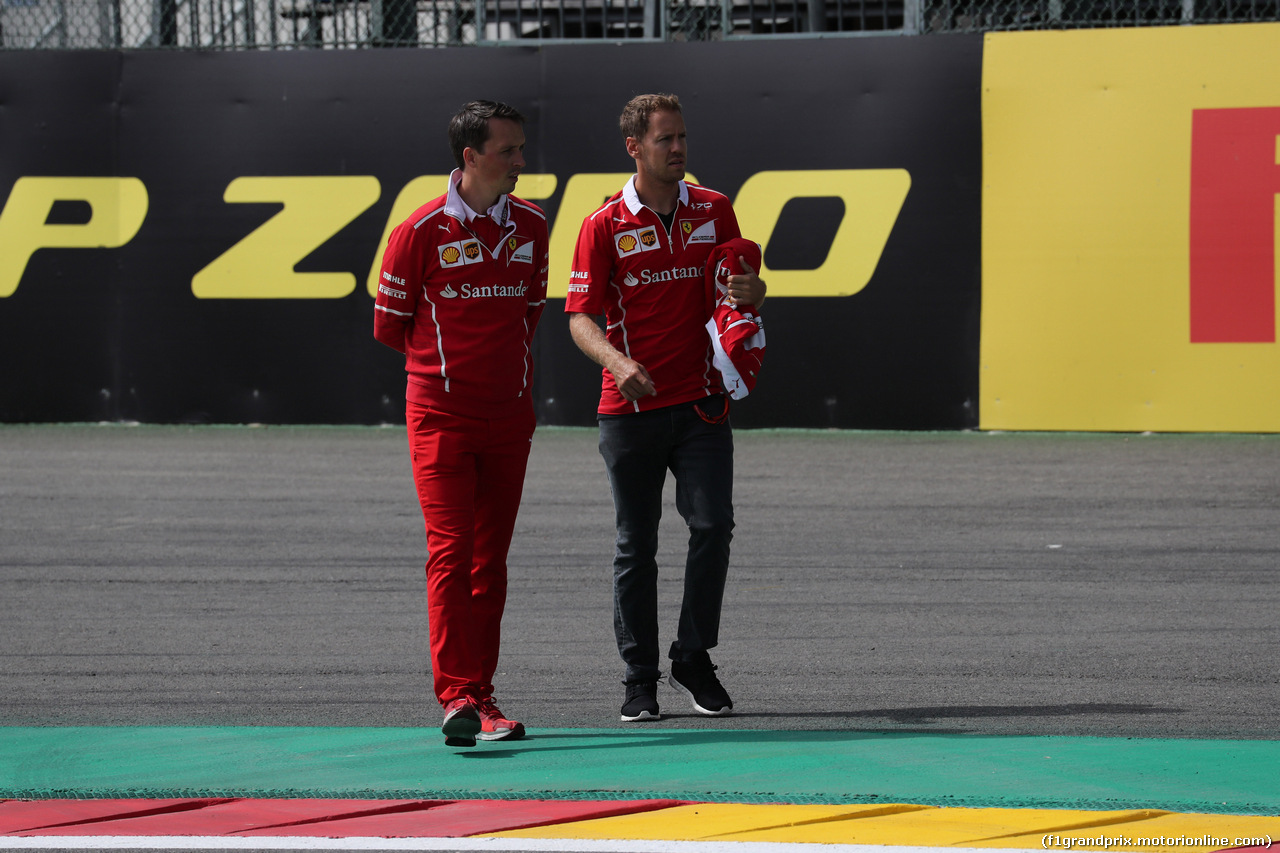 GP BELGIO, 24.08.2017 - Sebastian Vettel (GER) Ferrari SF70H